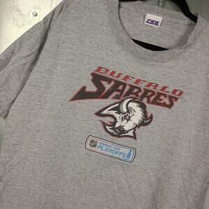 Buffalo Sabres Vintage Y2K Goat Head NHL Stanley Cup Finals Shirt Large Hockey